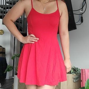 Forever 21 Cami Skater Red Mini Dress size Medium